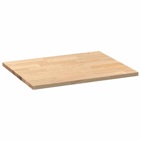 vidaXL Kjøkken benkeplate rektangulær 80x63,5x2,7 cm heltre eik