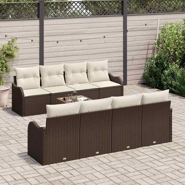 vidaXL Trädgårdsoffset Brun 55 x 55 x 37 cm konstrotting