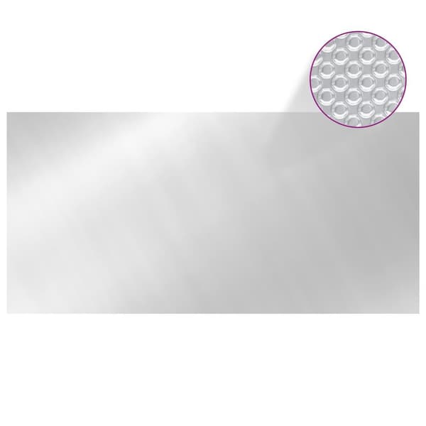 vidaXL Poolskydd silver 450x220 cm PE