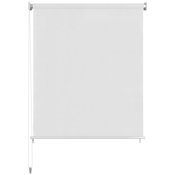 vidaXL Rullgardin utomhus 100x140 cm vit