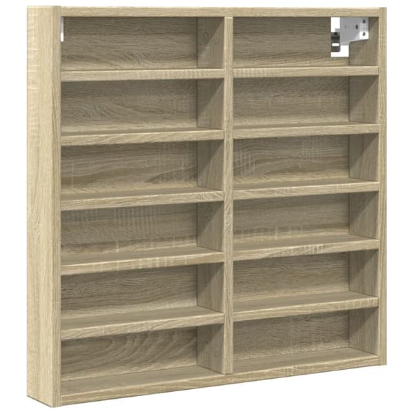 vidaXL Hyller sonoma eik 60x8,5x58 cm konstruert tre
