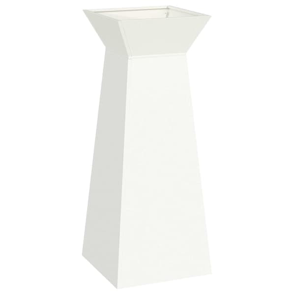 vidaXL Søyleplanter Hvit 40 x 40 x 100 cm