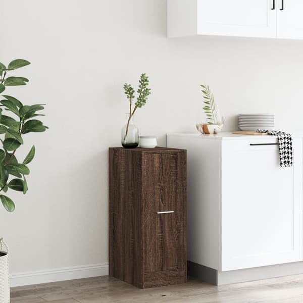 vidaXL Apotekskap brun eik 30x41x77,5 cm konstruert tre