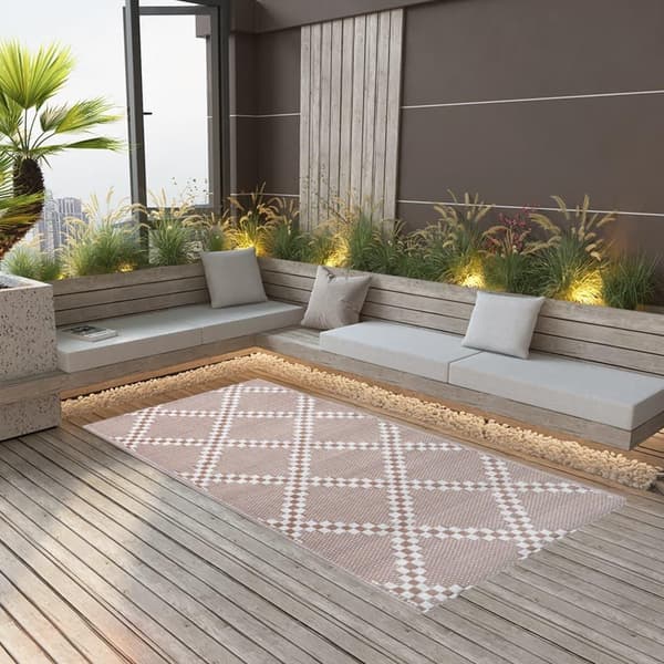 vidaXL Utomhusmatta ARAKIL brun 120x180 cm PP