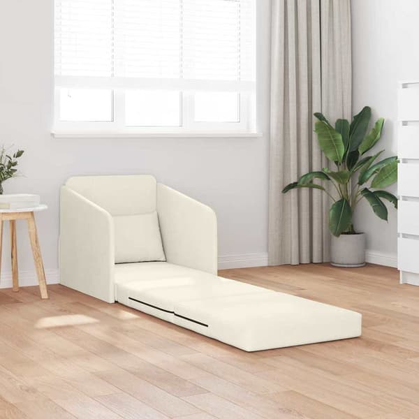 vidaXL Soffsäng Kräm 65 x 80 x 83 cm Sammet