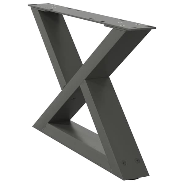 vidaXL Soffbordsben 2 st antracit 60x(30-31,3) cm stål
