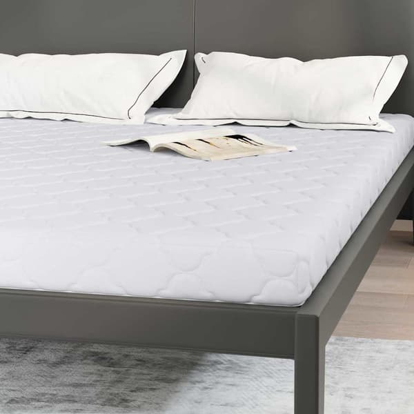 vidaXL Madrass Vit 140 x 200 cm Jacquardtyg