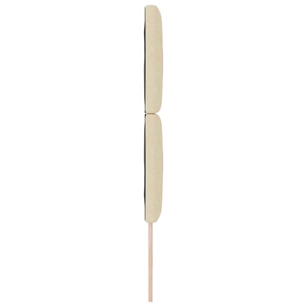 vidaXL LED huvuddyna Kräm 80 cm tyg
