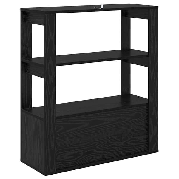 vidaXL Serviesskap Svart eik 30 x 80 x 90 cm Konstruert tre