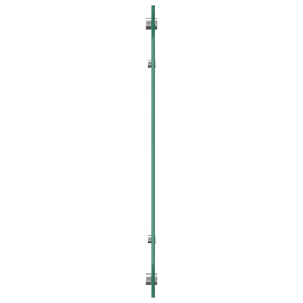 vidaXL Stänkskydd 2 st vit 80x40 cm härdat glas