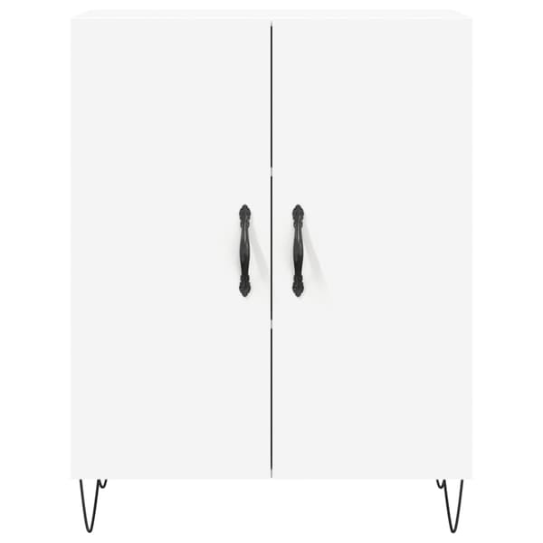 vidaXL Highboard hvit 69,5x34x180 cm konstruert tre