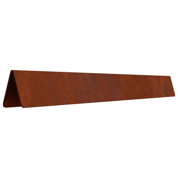 vidaXL Gjerdekant Rusten 450 x 0.05 x 15 cm Cortenstål