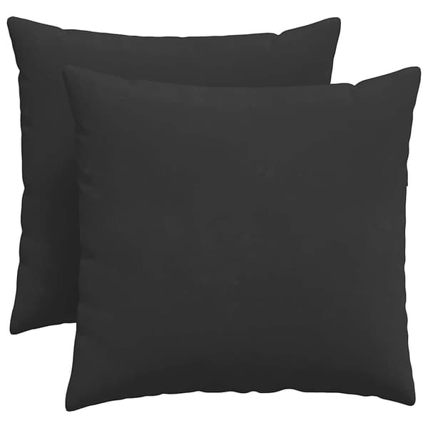 vidaXL Soffkuddar 2 st Svart 50 x 50 cm tyg
