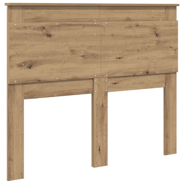 vidaXL Hodegavl med hodegjerde Artisan Eik 120 cm Konstruert tre