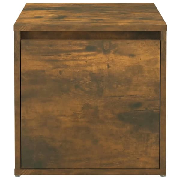 vidaXL Oppbevaringsskap røkt eik 40,5x40x40 cm konstruert tre