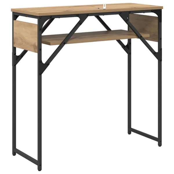 vidaXL Konsollbord Artisan Eik 75x30x75cm Konstruert tre