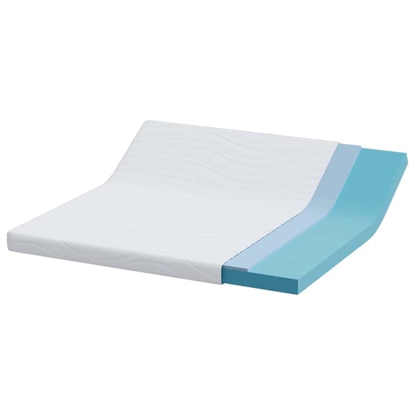 vidaXL Madrass Vit 200 x 200 cm Jacquardtyg