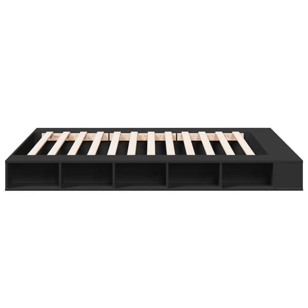 vidaXL Sengeramme svart 160x200 cm konstruert tre