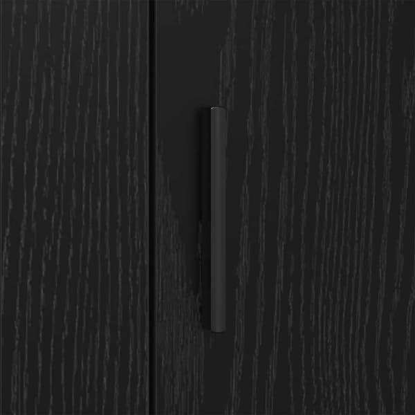 vidaXL Serviesskap Svart Eik 40 x 33 x 70 cm Konstruert tre