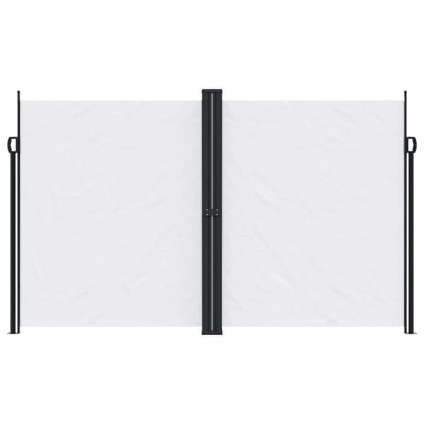 vidaXL Uttrekkbar sidemarkise hvit 200x600 cm