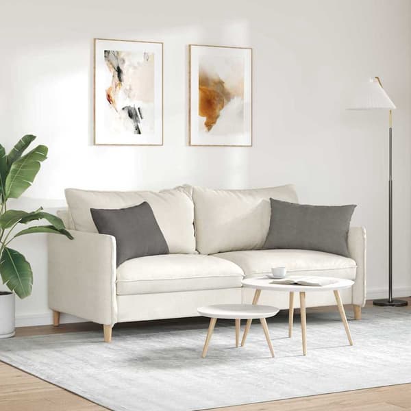 vidaXL Soffkuddar 2 st Ljusgrå 60 x 40 cm Manchester tyg