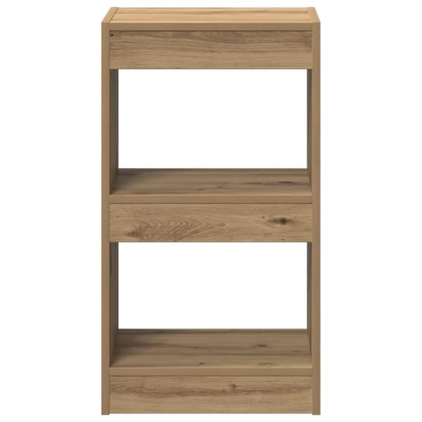 vidaXL Bokhylle/romdeler artisan eik 40x30x72 cm