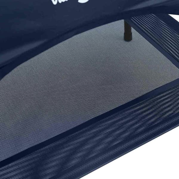 vidaXL Hundsäng Marinblå stål