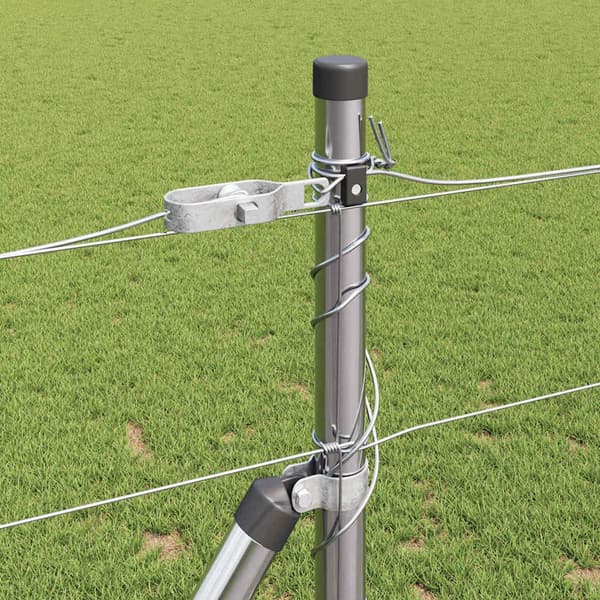 vidaXL Stängselstolpe Galvaniserad 50 x 1,2 m Stål