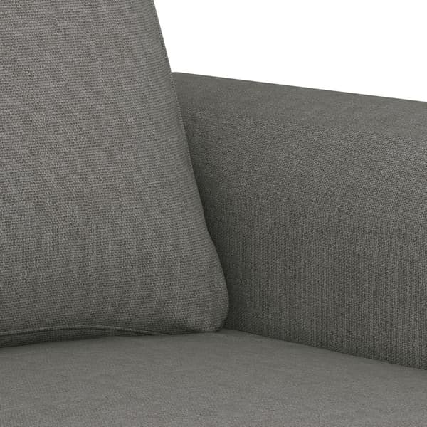 vidaXL Soffa 2-sits mörkgrå 140 cm tyg