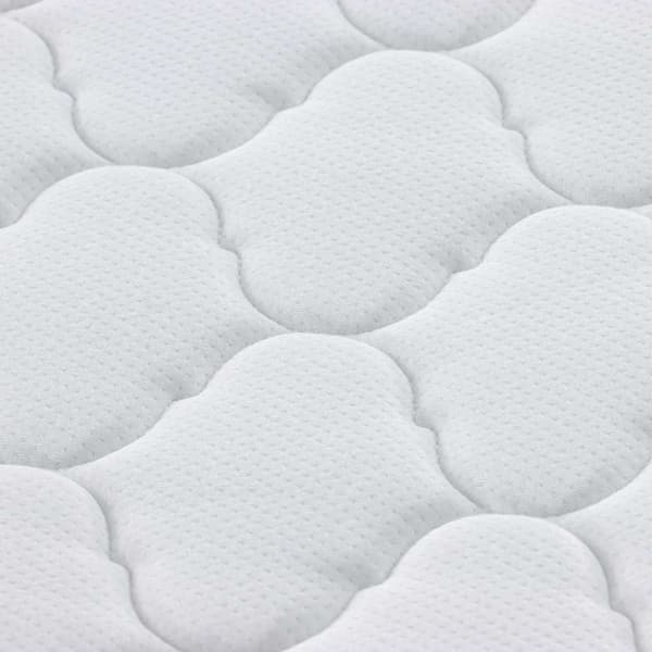 vidaXL Kokostopper Vit 140 x 200 cm Jacquardtyg
