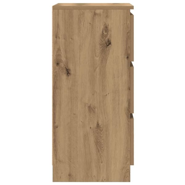 vidaXL Skjenk artisan eik 37,5x35x76 cm konstruert tre