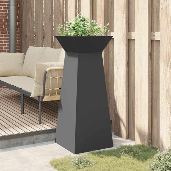 vidaXL Søyleplanter Svart 40 x 40 x 100 cm
