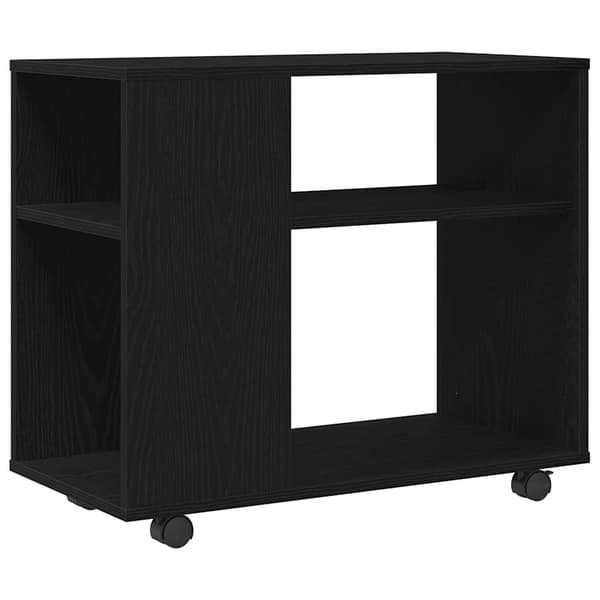 vidaXL Sidebord svart eik 70x35x60,5 cm konstruert tre