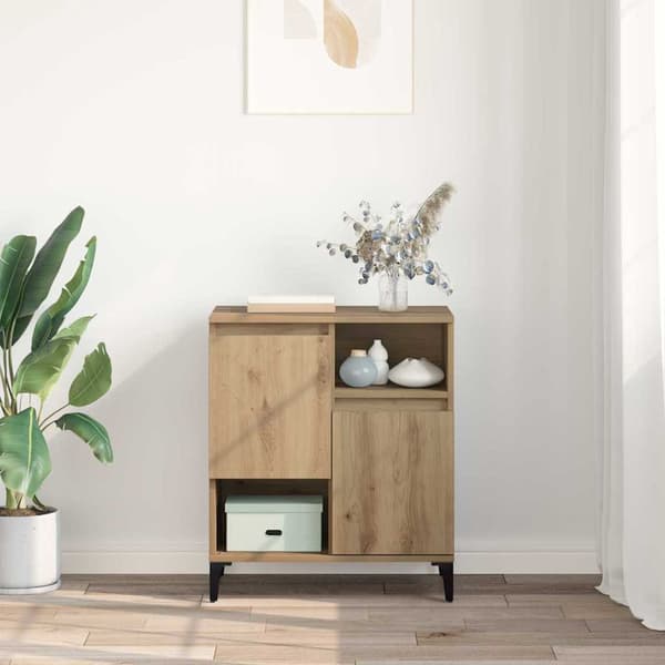vidaXL Serviesskap Artisan Eik 60 x 35 x 70 cm Konstruert tre