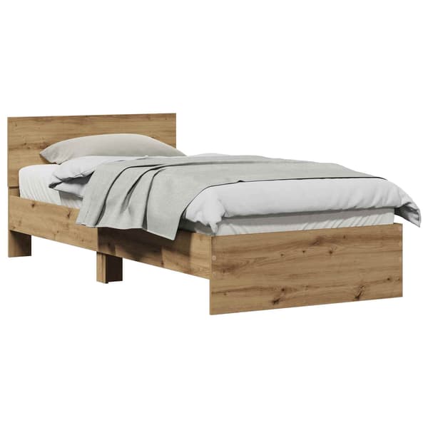 vidaXL Sengestamme artisan eik 90 x 200 cm Konstruert tre