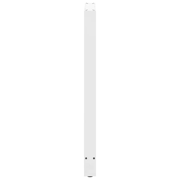 vidaXL Soffbordsben vit 2 st 60x(110-111) cm stål