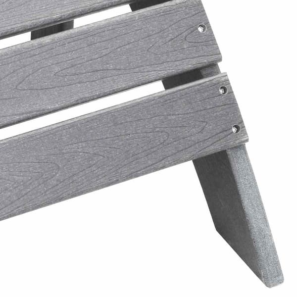 vidaXL Trädgård Stol 3 pcs Ljusgrå polyeten