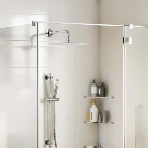 vidaXL Regndusjhode rustfritt stål 304 40 cm rund