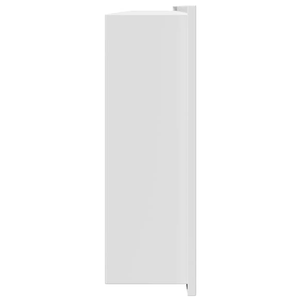 vidaXL Dusjniche Hvit 90 x 30 x 9.5 cm Rustfritt Stål