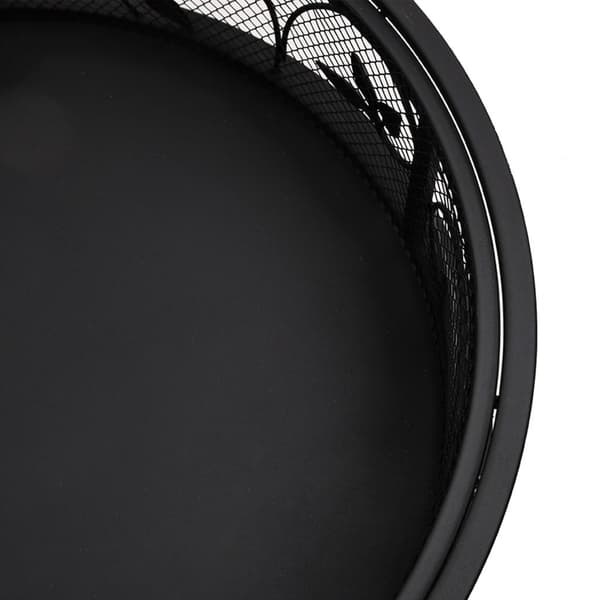 vidaXL Eldstad med eldgaffel 50 cm XXL stål