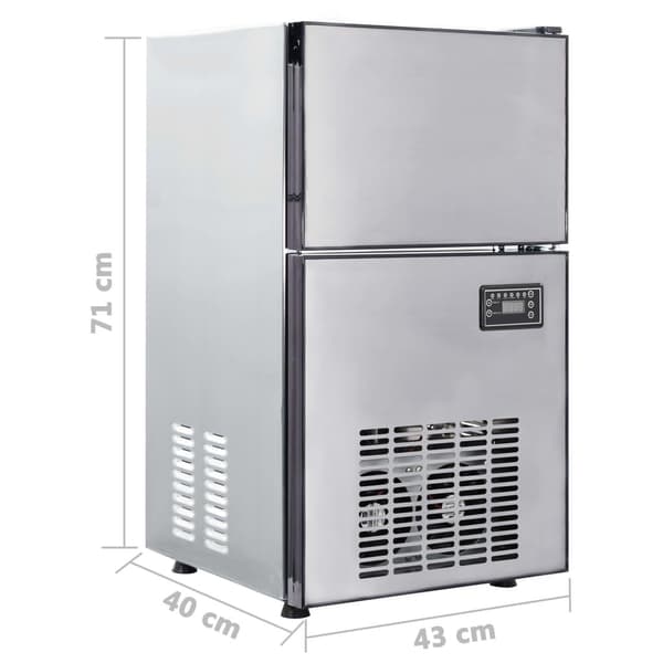 vidaXL Ismaskin 420 W 50 kg / 24 tim