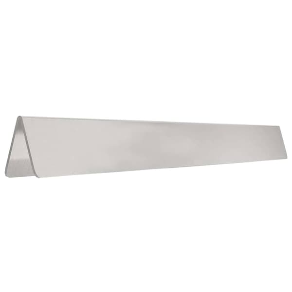 vidaXL Gjerdekant sølv 450 x 0.05 x 15 cm Rustfritt Stål