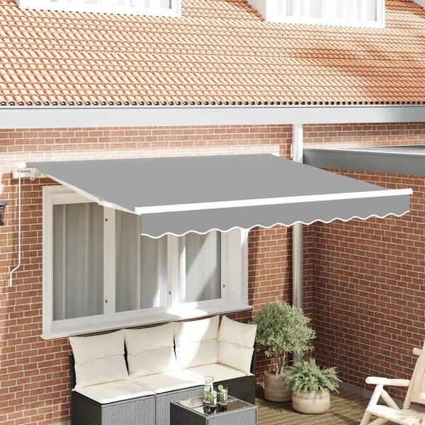 vidaXL Markisram Vit 3,5 x 2 m Metall