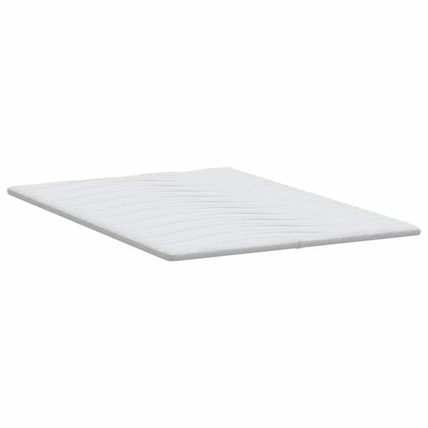 vidaXL Madrasskydd Vit 140 x 200 cm Stickad tyg