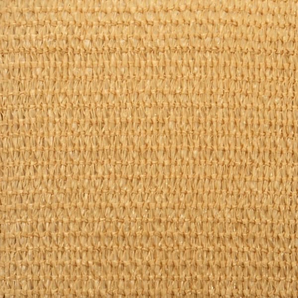 vidaXL Solseil 160 g/m² rektangulær sand 6x7 m HDPE