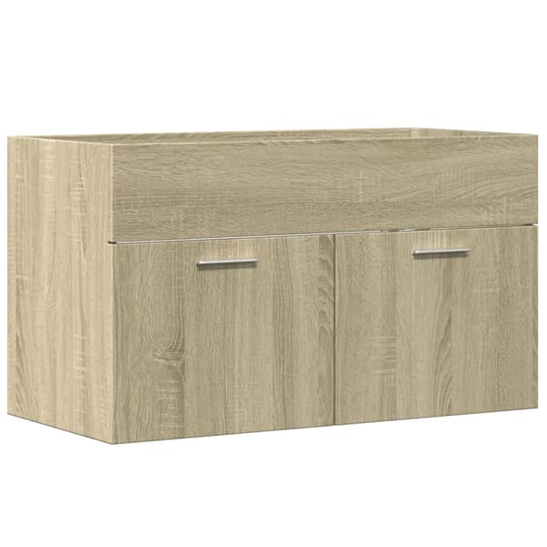 vidaXL Servantskap sonoma eik 90x38,5x46 cm konstruert tre