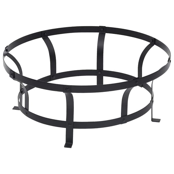 vidaXL Eldfat med grill rostfritt stål 76 cm