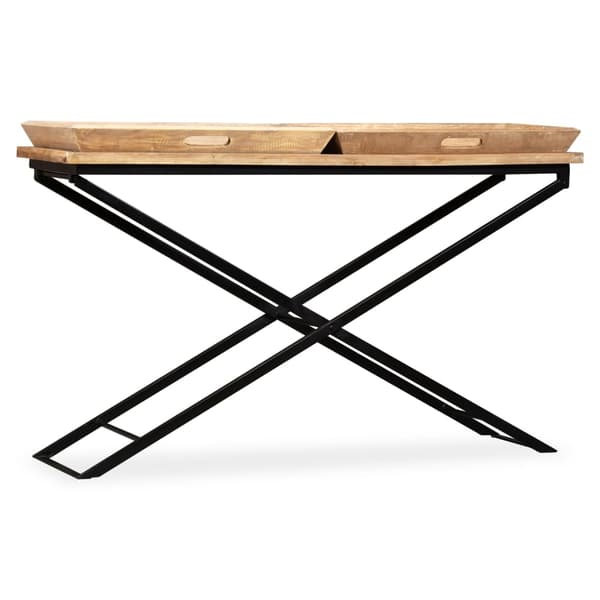 vidaXL Konsollbord mango heltre 130x40x80 cm