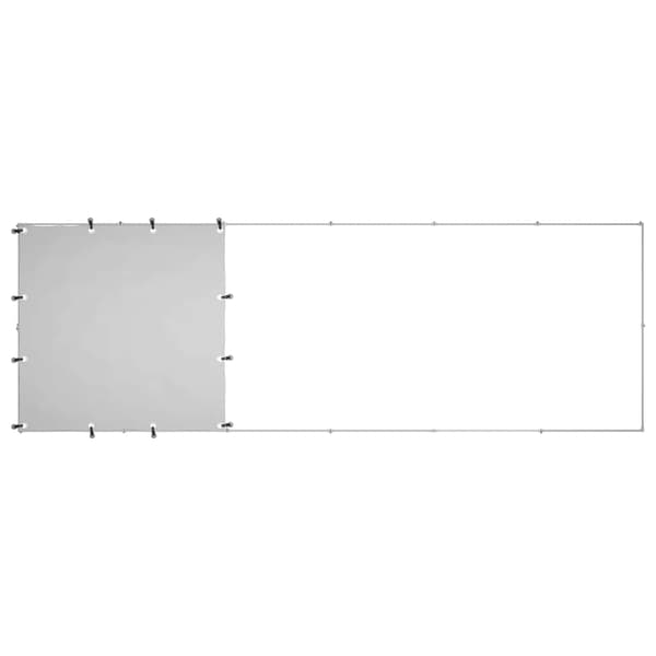 vidaXL Hundebur sølv 330x110x110 cm stål