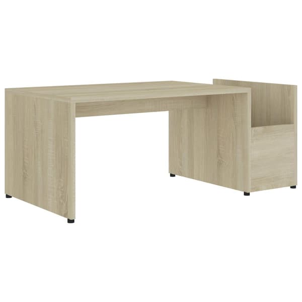 vidaXL Sofabord sonoma eik 90x45x35 cm sponplate change2